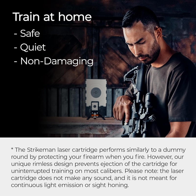 Strikeman Dry Fire Laser Training Cartridge - Great for Target Shooting Practice with Shotguns & Rifles, Made for Our Firearm Training System - Red Laser Cartridge Only, Multiple Calibers - Image 5